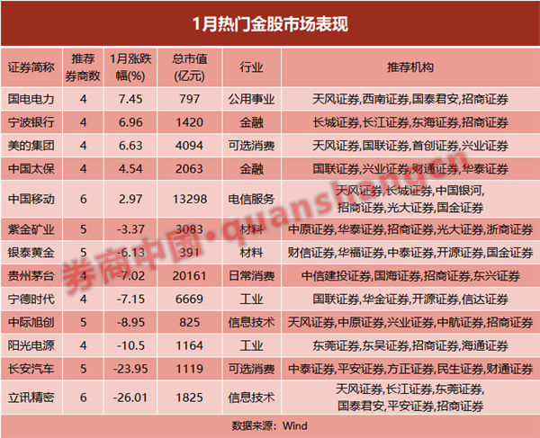 1月最牛金股涨超22%！2月金股策略抢先看，这只股票人气最高