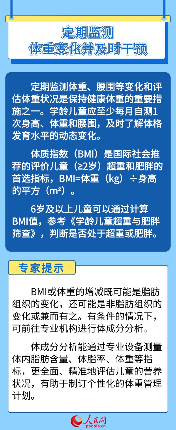 如何帮助孩子科学管理体重？“吃动平衡”是关键